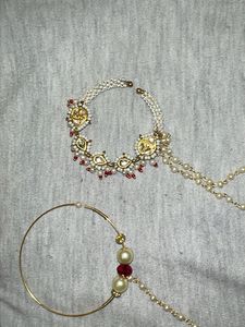 Elegant Pearl &amp; Crystal  Nath