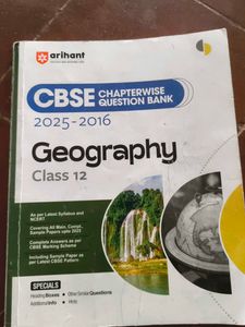 Arihant CBSE Geography Class 12 All Chapter cover