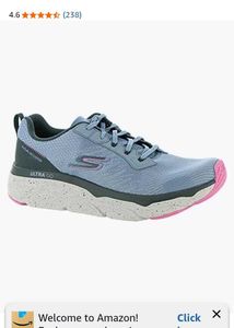 Skechers Ultra Go Blue Pink Athletic Shoes