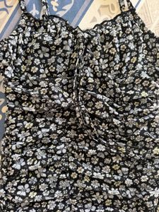 Floral Ruched Mini Dress