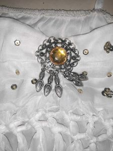 🤍 CHIC Y2K - Handcrafted Rare Designer White Top