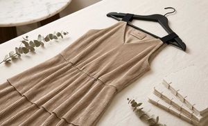 Elegant Beige Maxi Dress