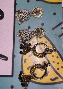 Peacock Design Jhumka Earrings