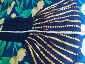 Gold Foil Embroidery Sharara Set