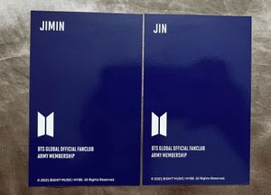Official BTS Photocards - Jimin &amp; Jin