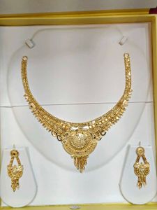 One Gram Gold Traditional Bridal Necklace set 1