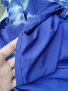 Royal Blue turquoise tie-dye kaftan