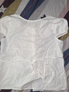 Classic White Button-Up Blouse
