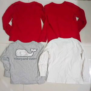 Bundle of 4 Long Sleeve T-Shirts