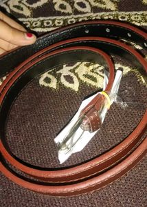 women Classic Brown Leather Belt