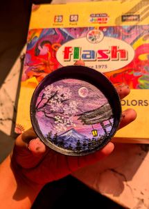 Hand-painted Japanese Scenery Trinket Box