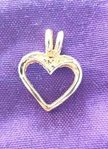 Archies💛 Heart shape gold plated pendant