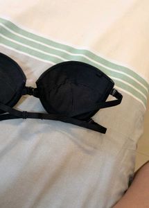 Black Strapless Bra 32B