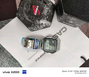 Casio G-Shock Watch PREMIUM SILVER WITH TIN BOX
