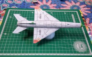 Indian AirForce MIG 21 Paper Airplane Model