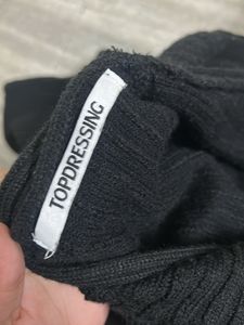 Black Ribbed Cardigan