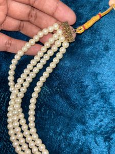 Elegant Pearl Necklace(handmade)