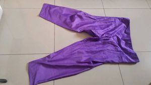 Vibrant Purple Satin Pants