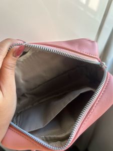 Pink Quilted Shoulder Bag