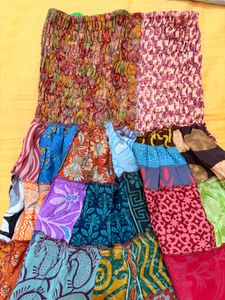 Bohemian Patchwork Maxi Skirt