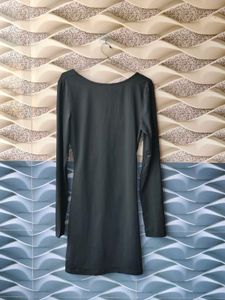 Classic Black Long Sleeve Mini Dress