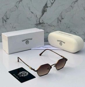 Chrome Hearts Style Hexagonal Sunglasses