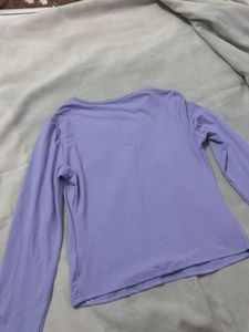 Lavender Long Sleeve Thumbhole Top