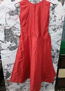 Vibrant Red🆕🎁 Sleeveless A-Line Midi Dress