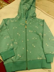 Cute Printed Kids Zip-Up Hoodie