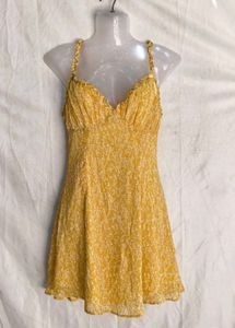 47264. Yellow mini sundress