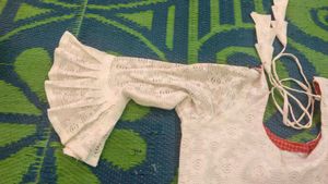 White Chikankari Kurta isske sath full set