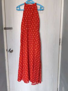 Indya Orange Bandhani Set