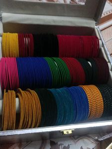 Colorful Velvet Bangle Set