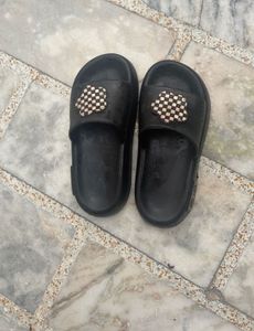 Cute Checkerboard Flower Slides