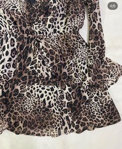 Leopard Print Mini Dress