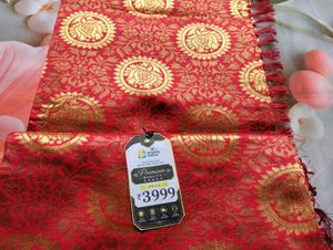 Stunning Red Banarasi Silk Saree