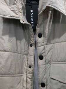 SNITCH Stylish Beige Puffer Jacket