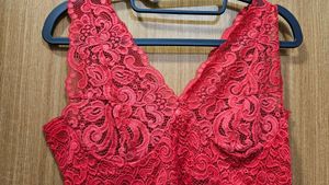 Red Lace Tank Top