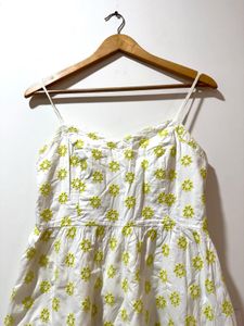 Cute White Hakoba Cotton Sundress