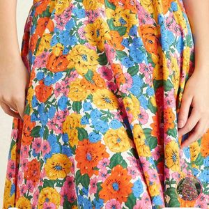 Floral Print Skirt- Berrylush Brand