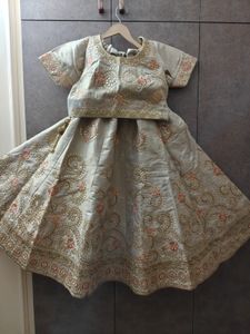 Beige Lehenga Choli Set