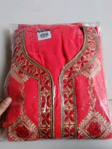 Heavily Embroidered Georgette Suit Piece Hot Pi