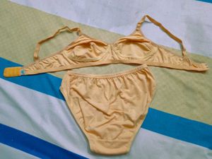 Comfortable Yellow Bra &amp; Panty Set