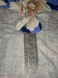Elegant Kurta with Embellished Neckline