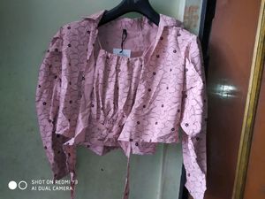Crop Top With Shrug New Set