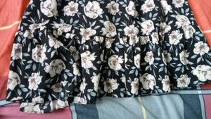 Floral Print Tiered Midi Dress