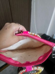 Vibrant Floral Print Clutch