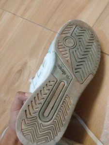 Adidas White &amp; Blue Sneakers