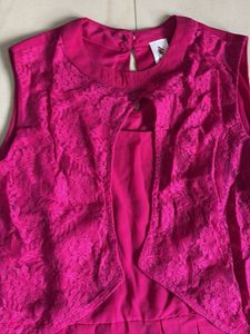 Stunning Pink Sleeveless Dress