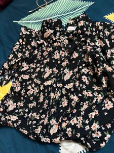 Cute Floral Top and Skirt Set